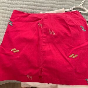 Attyre | Hot Pink Flip Flop Skort | Misses Size 10 - great beach vacation skirt